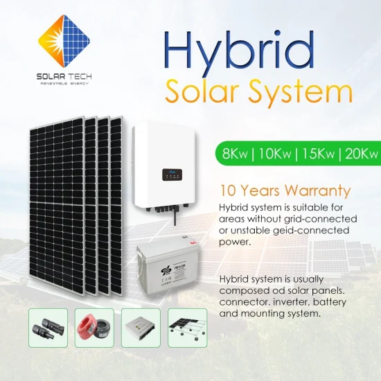 5kw 6kw 7kw 8kw 9kw 10kw Hybrid Grid Residential Roof Ground House Mini Solar Storage Bank Energy Power System for Home