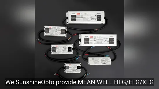 Stock Meanwell IP67 Xlg Series 20W 50W 75W 100W 150W 200W 240W Waterproof 12V 24V 48V Constant Power Outdoor Lighting LED Driver LED Power Supply 
